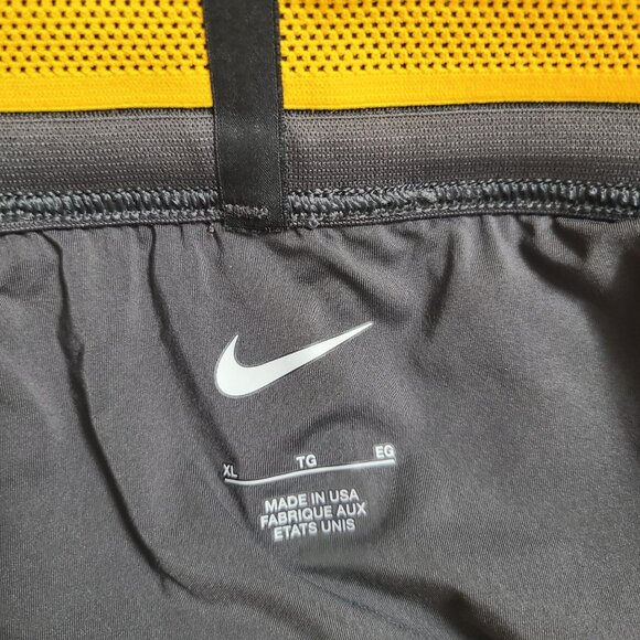 NEW Nike Pro Elite 2" Brief-Lined Running Shorts DA2943-067 Size XL Gray Yellow - Picture 3 of 5